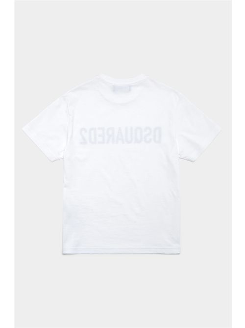 t-shirt bambino bianca DSQUARED | DQ1832D0A4C/DQ100