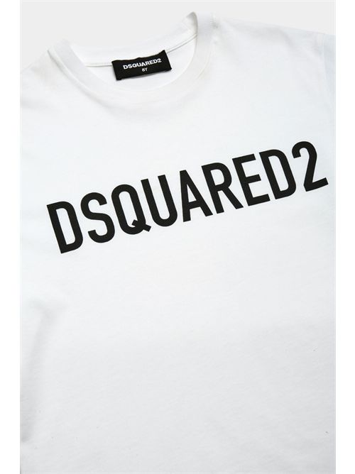 t-shirt bambino bianca DSQUARED | DQ1832D0A4C/DQ100