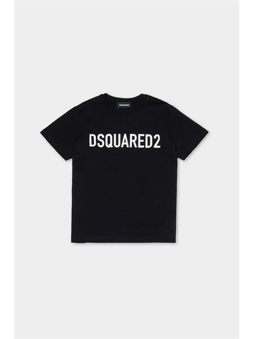 t-shirt bambino nera DSQUARED | DQ1832D0A4C/DQ900