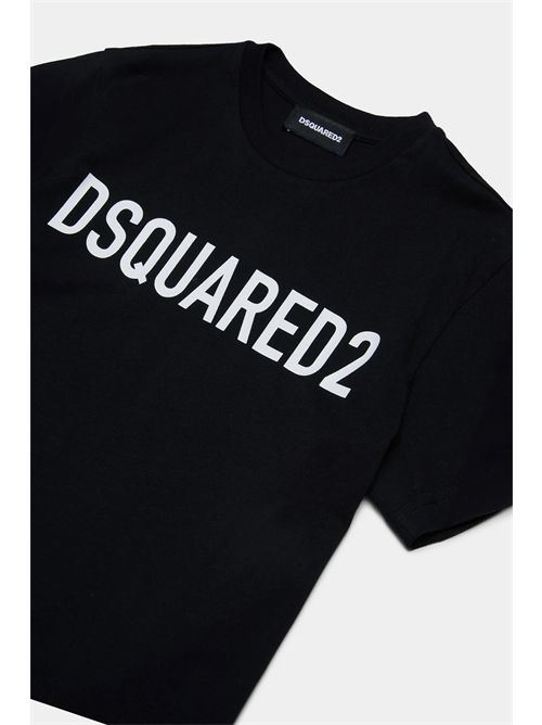 t-shirt bambino nera DSQUARED | DQ1832D0A4C/DQ900