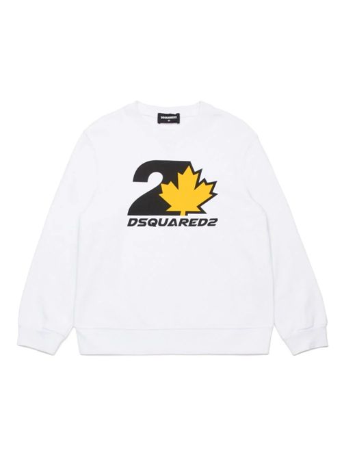 sweatshirt boy white DSQUARED | DQ2469D0094/DQ100