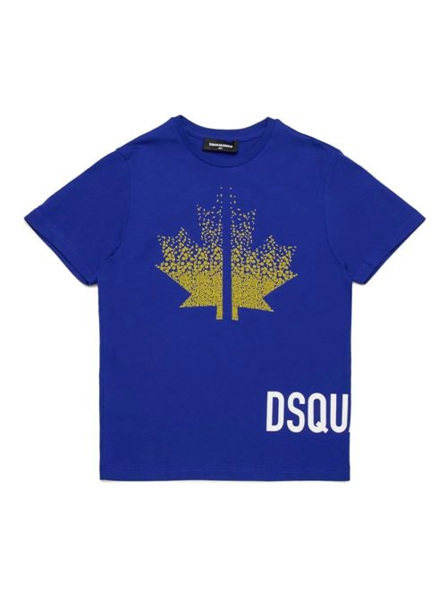 t-shirt bambino blu DSQUARED | DQ2537D004G/DQ879