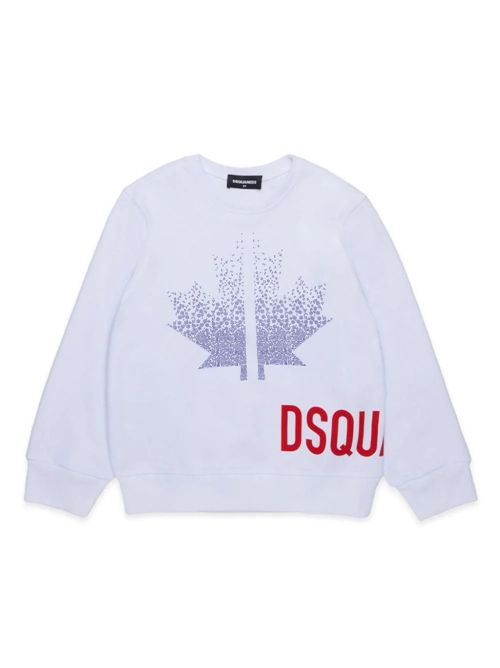 sweatshirt boy white DSQUARED | DQ2538D0094/DQ100