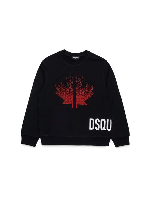 felpa bambino nera DSQUARED | DQ2538D0094/DQ900