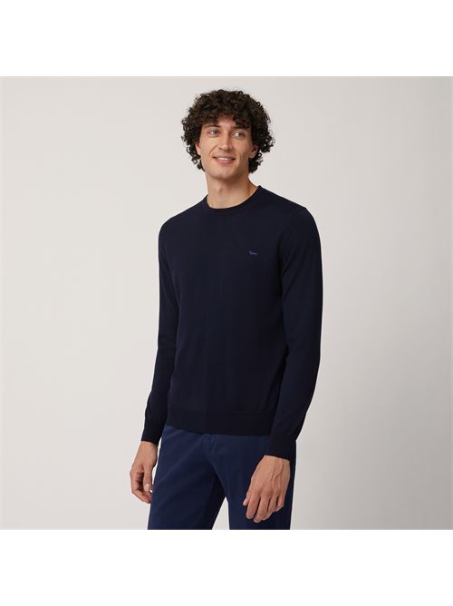 pullover uomo blu HARMONT & BLAINE | HRM001030478/801