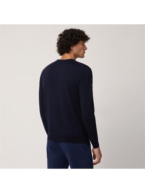 pullover uomo blu HARMONT & BLAINE | HRM001030478/801