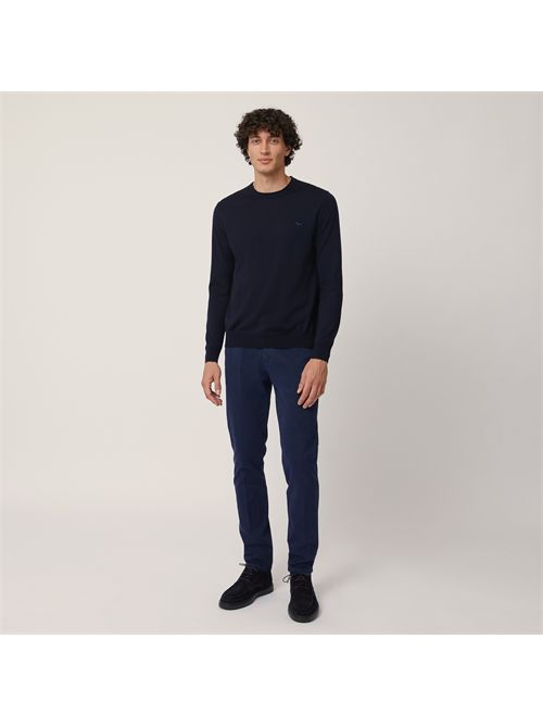 pullover uomo blu HARMONT & BLAINE | HRM001030478/801