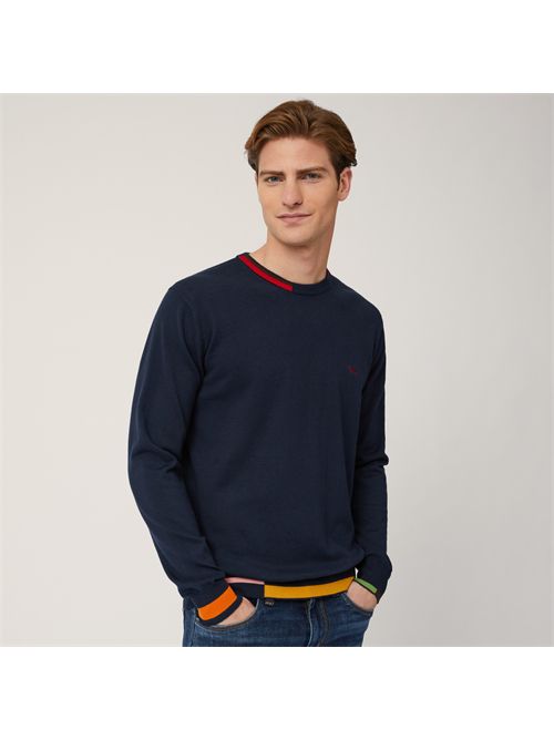 pullover uomo blu HARMONT & BLAINE | HRM650030788/801