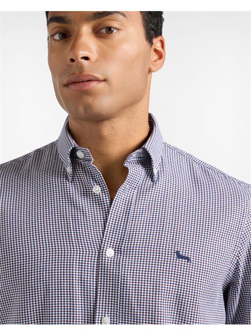 Camicia Uomo armaturato pied-de-poule Regular Fit ciclamino HARMONT & BLAINE | CRR001013486M/539