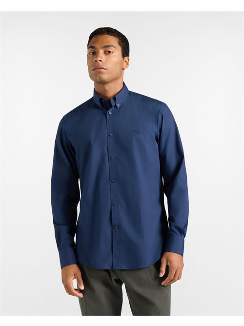 Camicia Uomo popeline Regular Fit blu