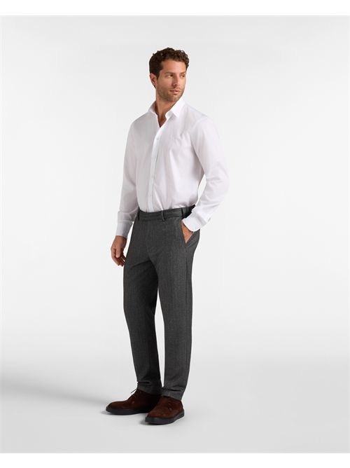 Camicia Uomo popeline Regular Fit bianco HARMONT & BLAINE | CRR043013967M/100
