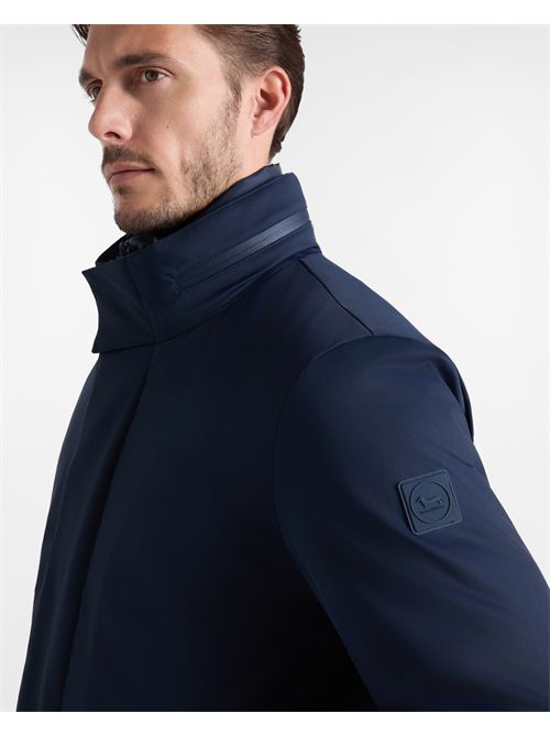 Field Jacket Uomo in Nylon Stretch Blu Navy HARMONT & BLAINE | K0R206040590/801