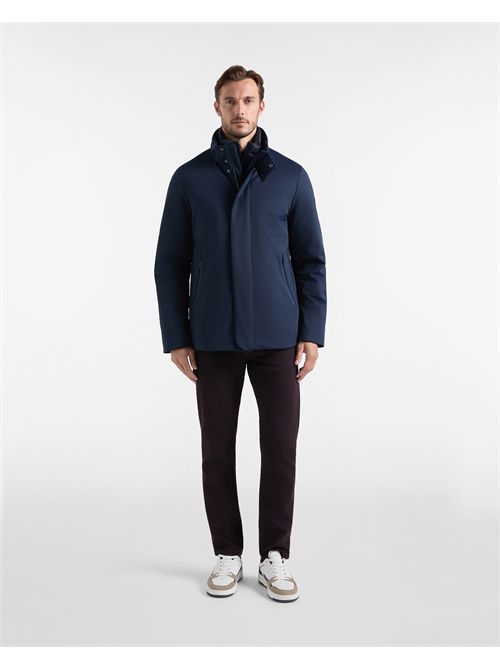Field Jacket Uomo in Nylon Stretch Blu Navy HARMONT & BLAINE | K0R206040590/801