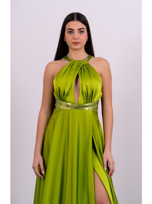 dress woman green SOANI | 122436/123