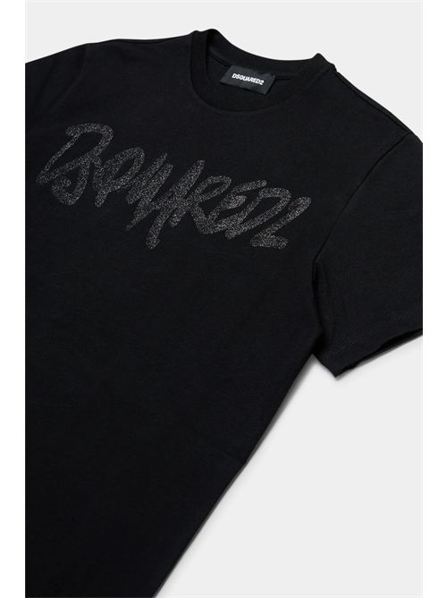 t-shirt boy black DSQUARED | DQ2714D0ACY/DQ900