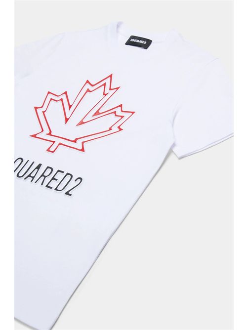 t-shirt boy white DSQUARED | DQ2770D0015/DQ100